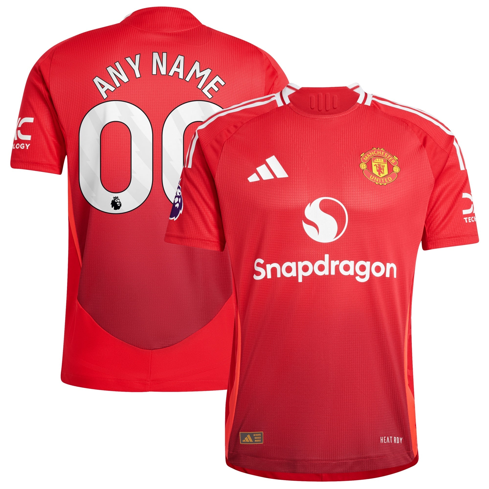 Manchester United adidas Originals  2024/25 Third Custom Authentic Jersey - Cream/Red/Navy