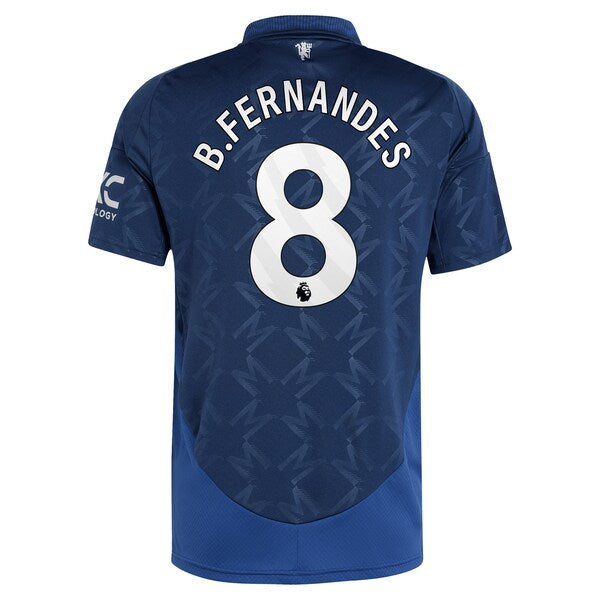 Bruno Fernandes Manchester United adidas 2024/25 Away Replica Player Jersey - Navy