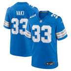 Sione Vaki Detroit Lions Nike Team Game Jersey -  Blue
