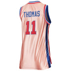 Isiah Thomas Detroit Pistons Women's 75th Anniversary Rose Gold 1982 Swingman Jersey - Pink