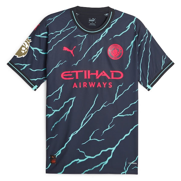 Phil Foden Manchester City Puma 2023/24 Third Authentic Player Jersey - Navy