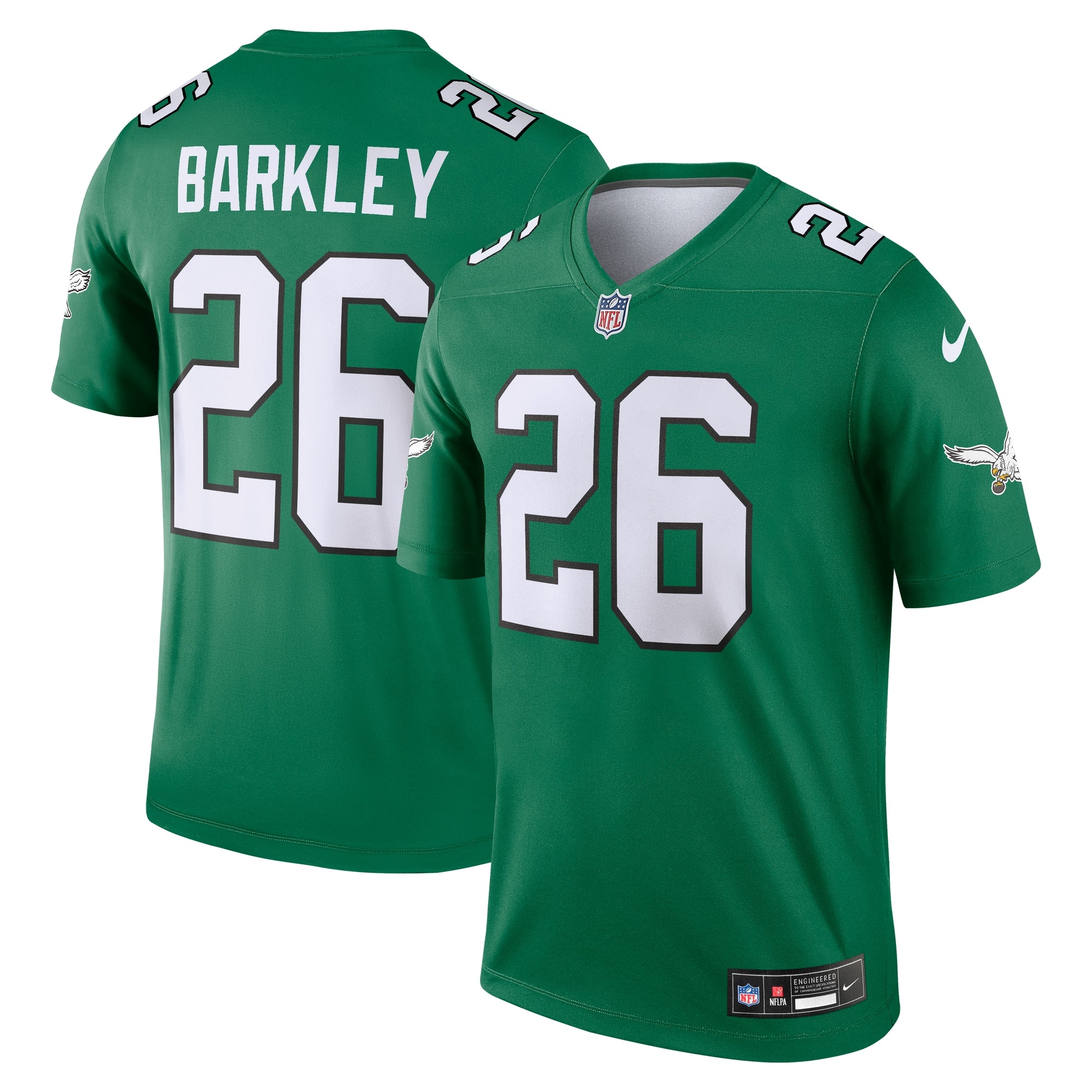 Saquon Barkley Philadelphia Eagles Nike  Legend Player Performance Top - Midnight Green/Kelly Green/Black