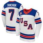 Brady Tkachuk USA Hockey Nike 2026 Away Replica Jersey - White