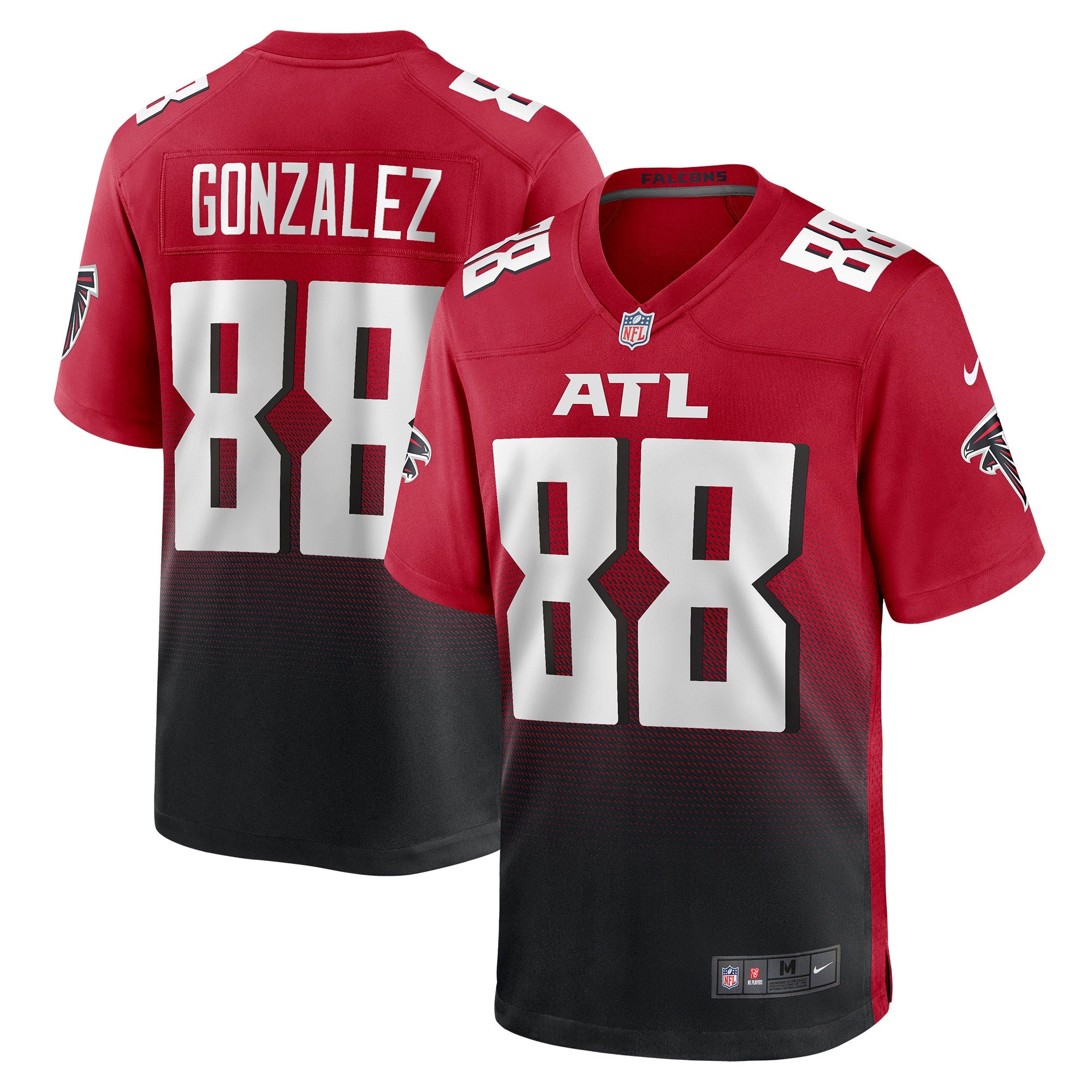 Tony Gonzalez Atlanta Falcons Nike Game Retired Player Jersey - Black/Red