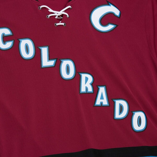 Joe Sakic Colorado Avalanche 2001/02 Blue Line Alternate Player Jersey - Burgundy