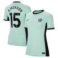 Nicolas Jackson Chelsea Nike Women's 2023/24 Third Stadium Replica Player Jersey - Mint