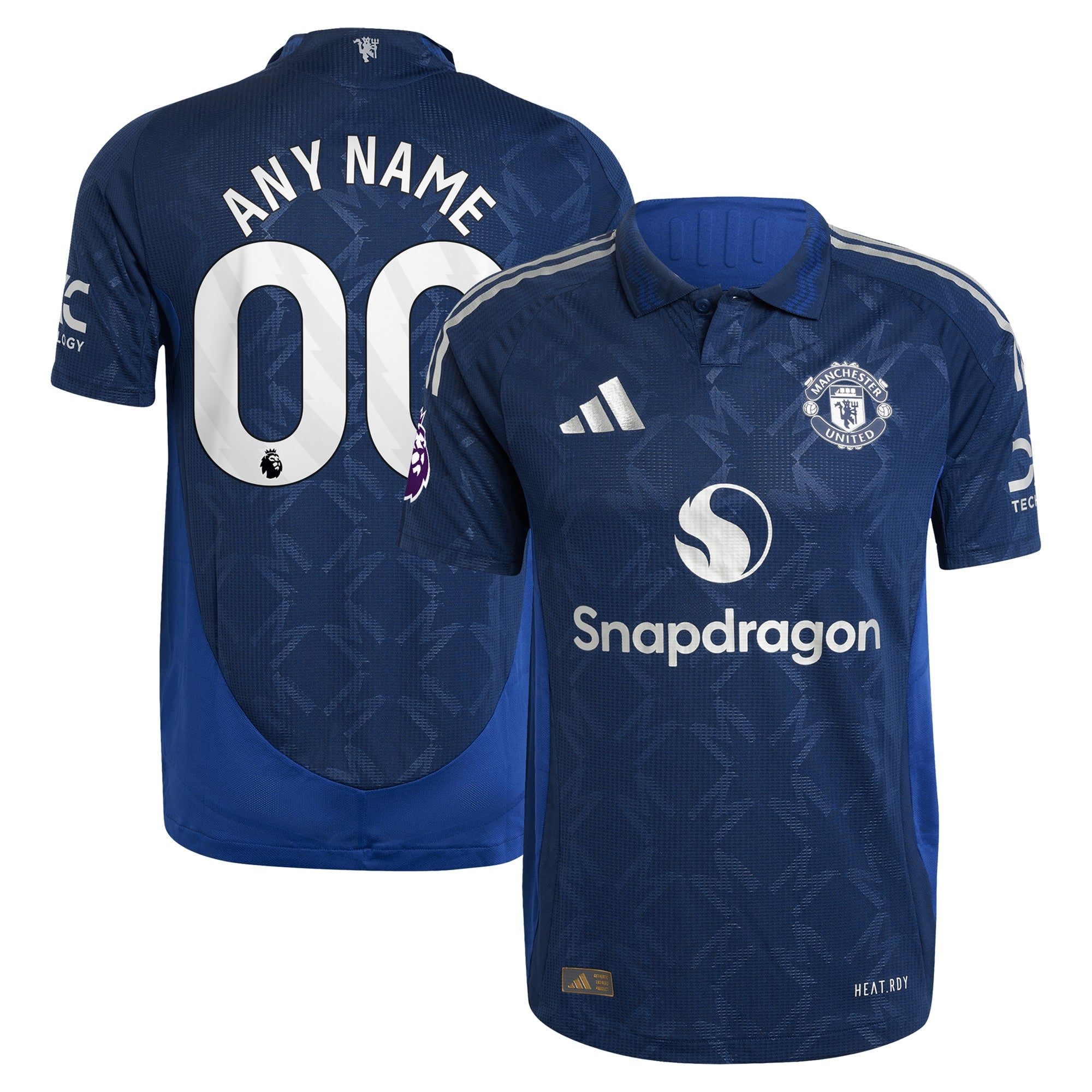 Manchester United adidas Originals  2024/25 Third Custom Authentic Jersey - Cream/Red/Navy