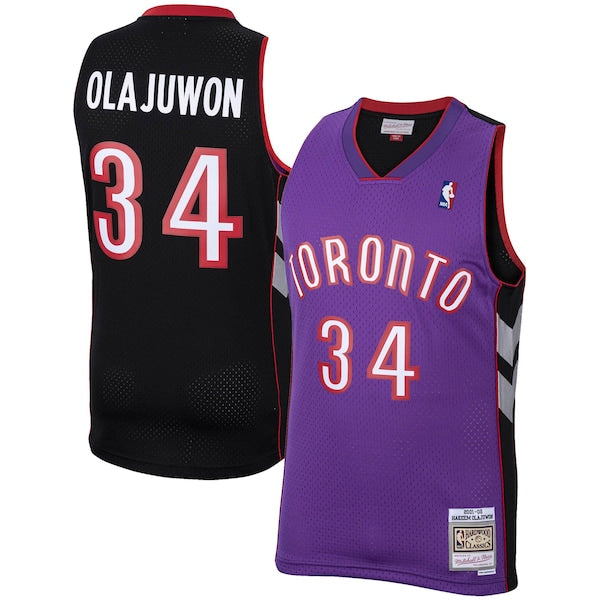 Hakeem Olajuwon Toronto Raptors 2001/02 Hardwood Classics Swingman Jersey - Purple