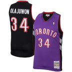 Hakeem Olajuwon Toronto Raptors 2001/02 Hardwood Classics Swingman Jersey - Purple