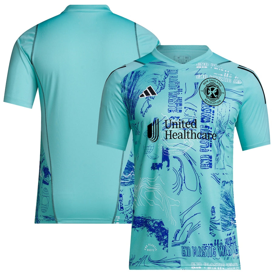 New England Revolution adidas 2023 One Planet Replica Jersey - Green