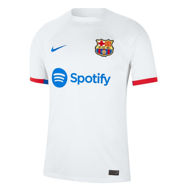 Robert Lewandowski Barcelona Nike 2023/24 Away Replica Jersey - White/Aqua/Royal
