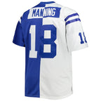 Peyton Manning Indianapolis Colts Big & Tall Split Legacy Retired Player Replica Jersey - White/Royal
