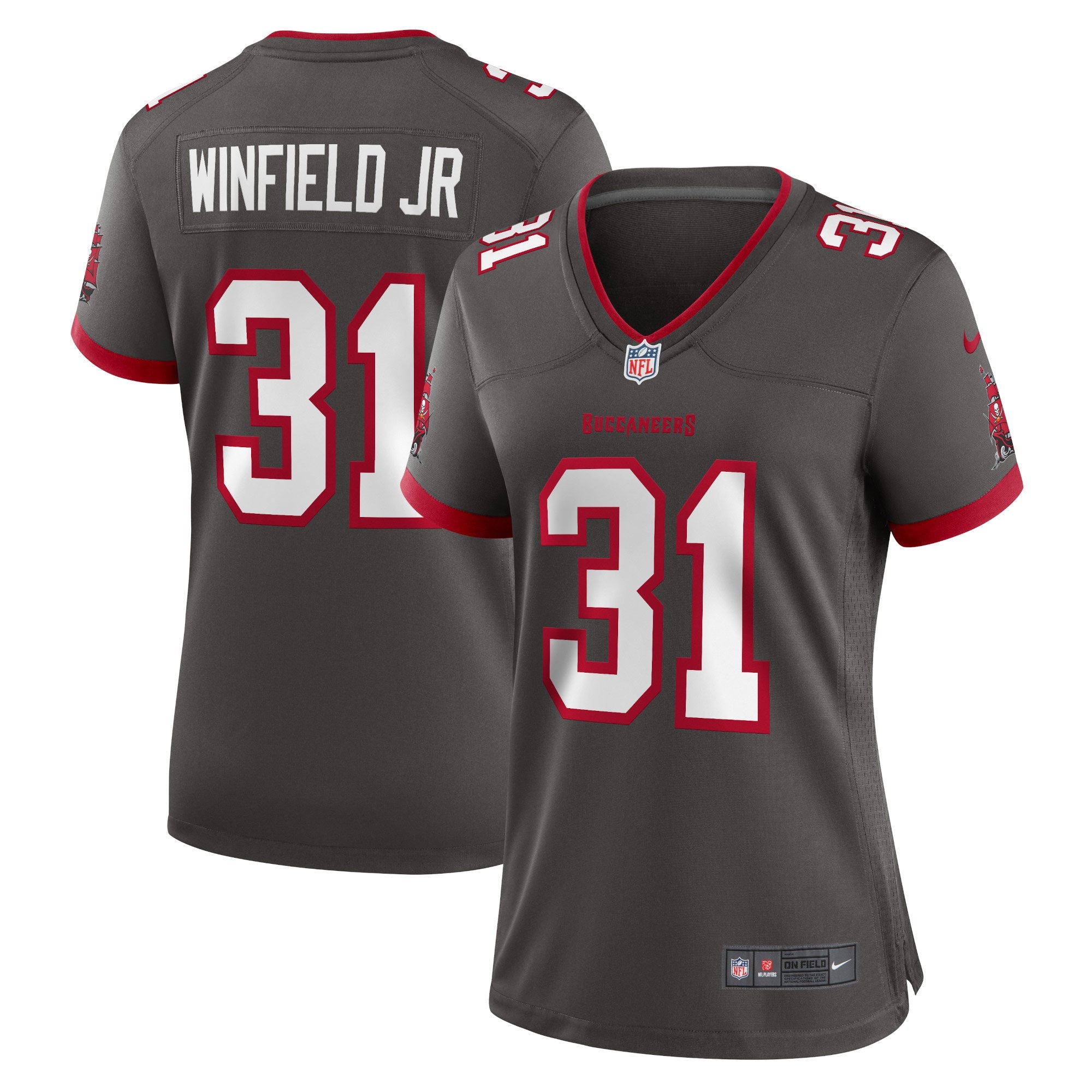 Antoine Winfield Jr. Tampa Bay Buccaneers Nike Women's Game Jersey - White/Pewter