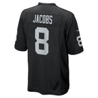 Josh Jacobs Las Vegas Raiders Nike Game Player Jersey - Black/White