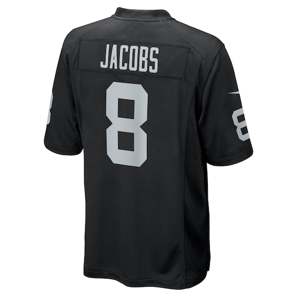 Josh Jacobs Las Vegas Raiders Nike Game Player Jersey - Black/White