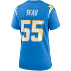 Junior Seau Los Angeles Chargers Nike Women's Game Retired Player Jersey - Powder Blue/Royal