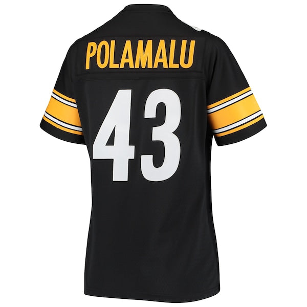 Troy Polamalu Pittsburgh Steelers Women's Legacy Replica Team Jersey - Black