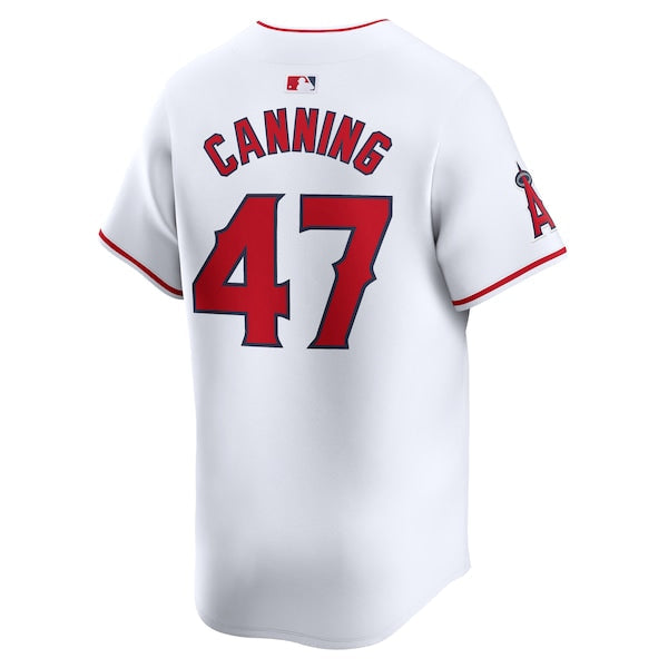 Griffin Canning Los Angeles Angels Nike Home Limited Player Jersey - White