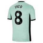 Enzo Fernández Chelsea Nike 2023/24 Third Stadium Replica Player Jersey - Mint/Blue/Navy