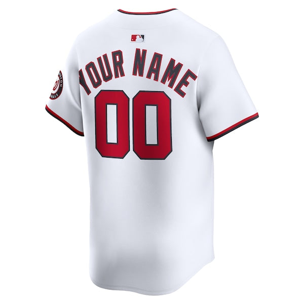 Washington Nationals Nike Youth Home Custom Limited Jersey - White