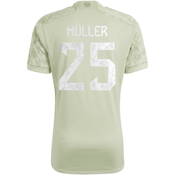 Thomas Müller Bayern Munich adidas 2023/24 Oktoberfest Replica Player Jersey - Green/White