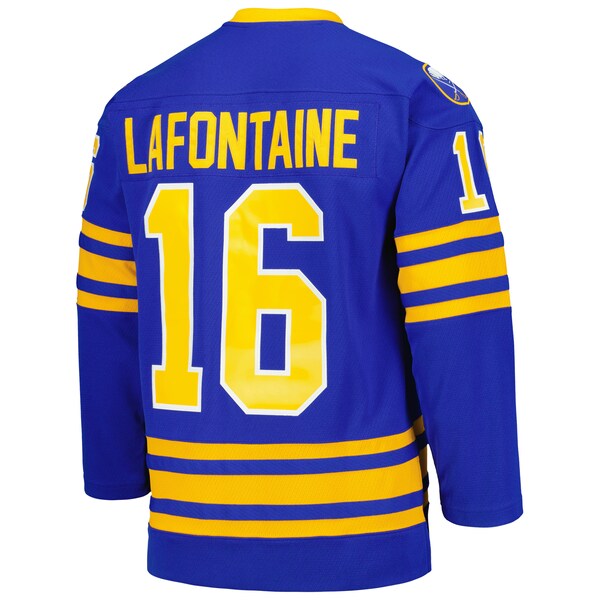 Pat LaFontaine Buffalo Sabres Captain Patch 1992/93 Blue Line Player Jersey - Royal