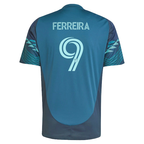Jesus Ferreira Seattle Sounders FC adidas 2025 The Salish Sea Kit Replica Player Jersey - Blue