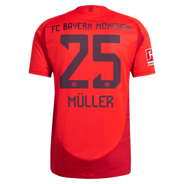Thomas Müller Bayern Munich adidas 2024/25 Home Authentic Player Jersey - Red