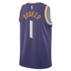 Devin Booker Phoenix Suns Nike Unisex Swingman Jersey - Icon Edition - Purple/White
