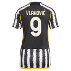 Dušan Vlahović Juventus adidas Women's 2023/24 Home Replica Player Jersey - Black