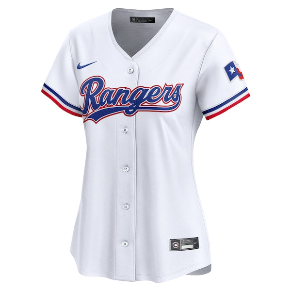 Texas Rangers Nike Women's 2024 Jackie Robinson Day Home Limited Jersey – White