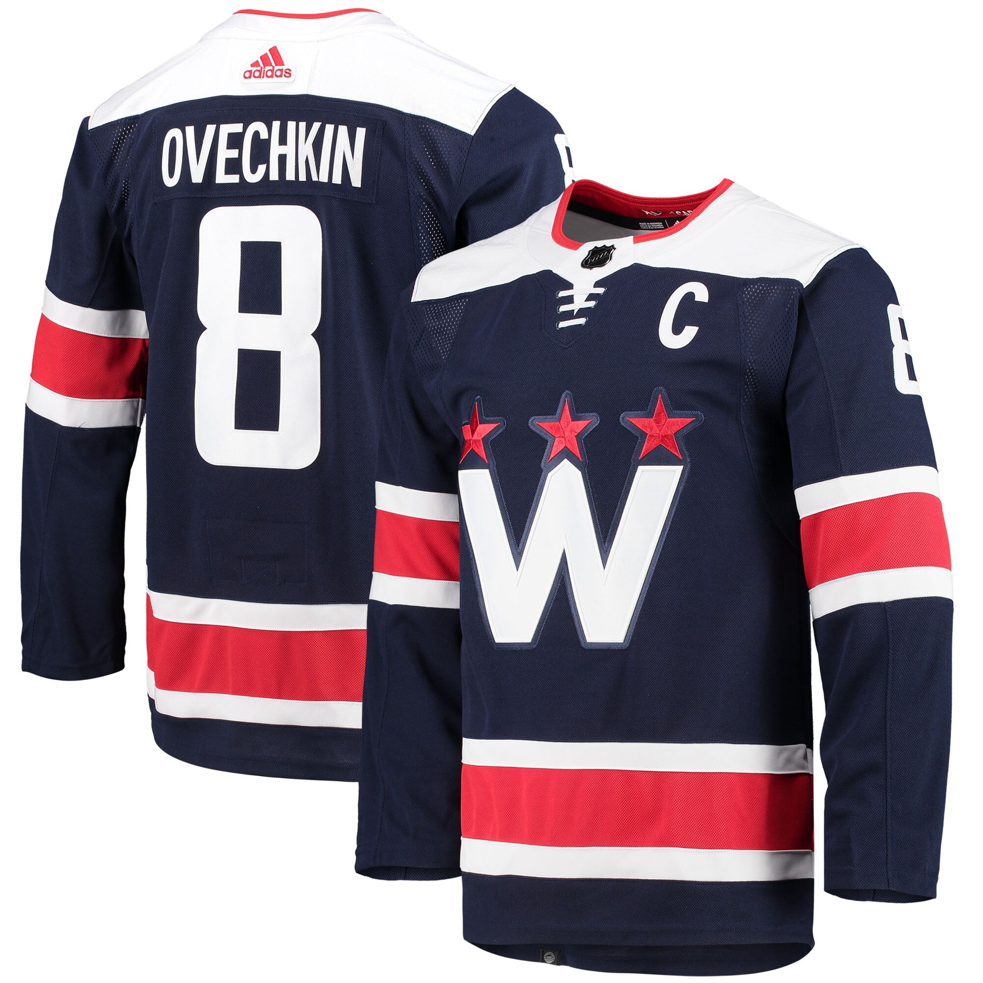 Alexander Ovechkin Washington Capitals adidas Home Primegreen Authentic Player Jersey - Red/Navy/White
