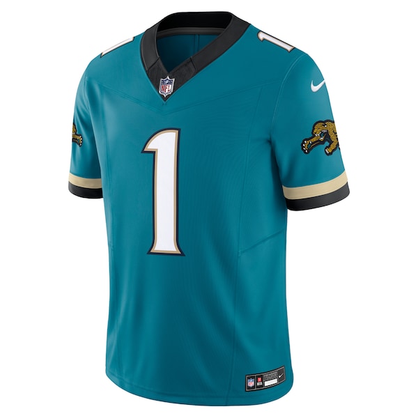 Travis Etienne Jacksonville Jaguars Nike Prowler Throwback Vapor F.U.S.E. Limited Jersey - Teal