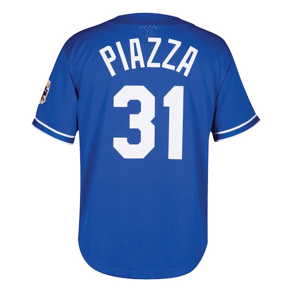 Mike Piazza Los Angeles Dodgers Youth Cooperstown Collection Mesh Batting Practice Jersey - Royal