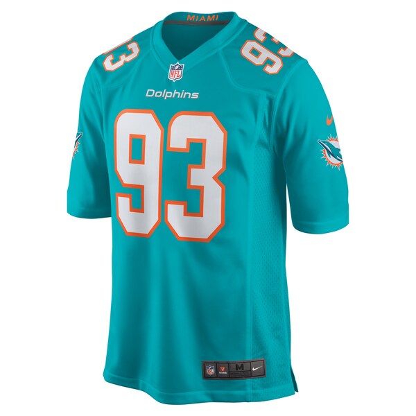 Calais Campbell Miami Dolphins Nike  Game Jersey -  Aqua
