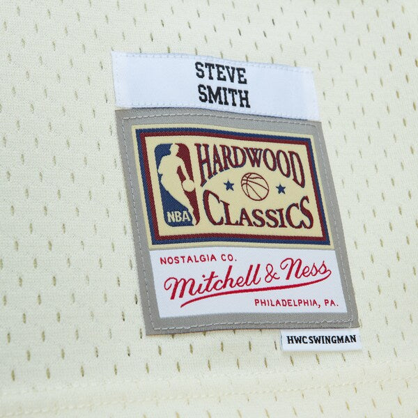 Steve Smith Atlanta Hawks Chainstitch Swingman Jersey - Cream