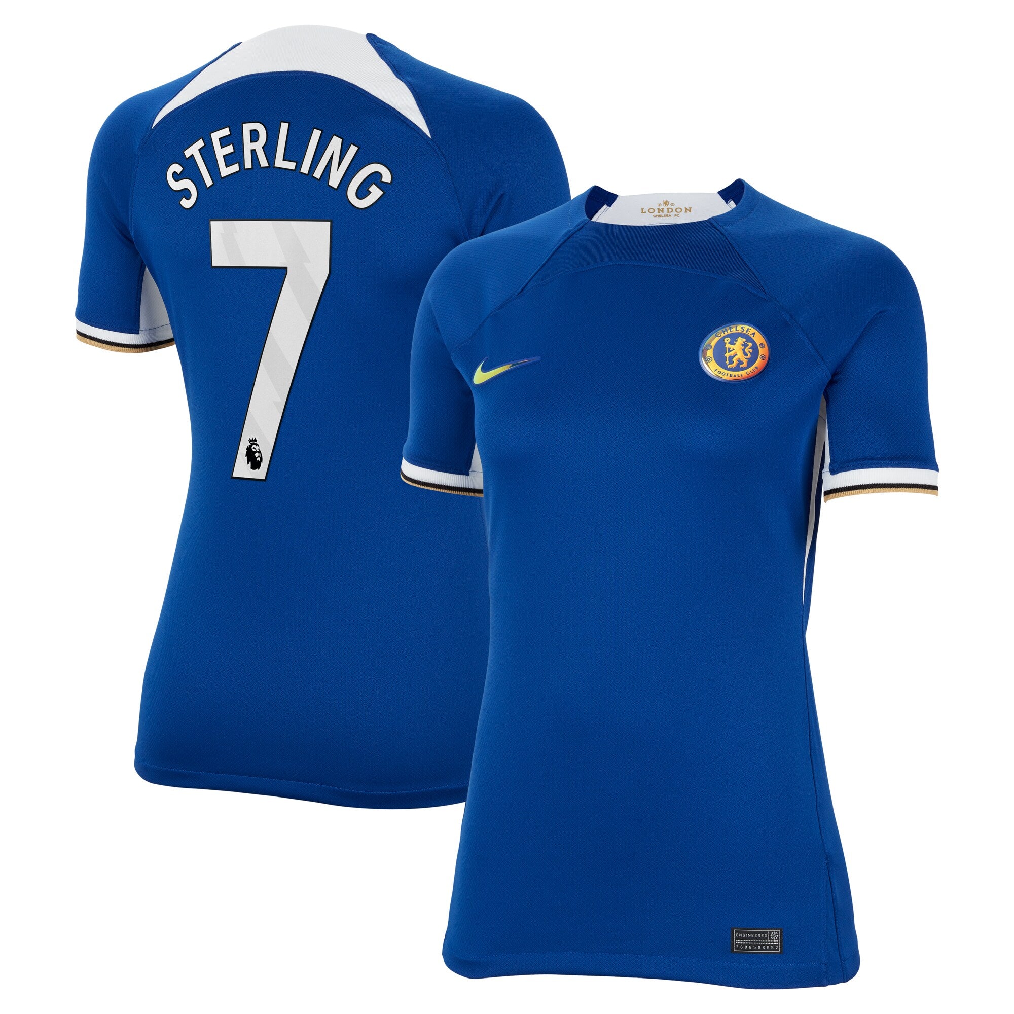 Raheem Sterling Chelsea Nike Women's 2023/24 Away Stadium Replica Player Jersey - Navy/Blue