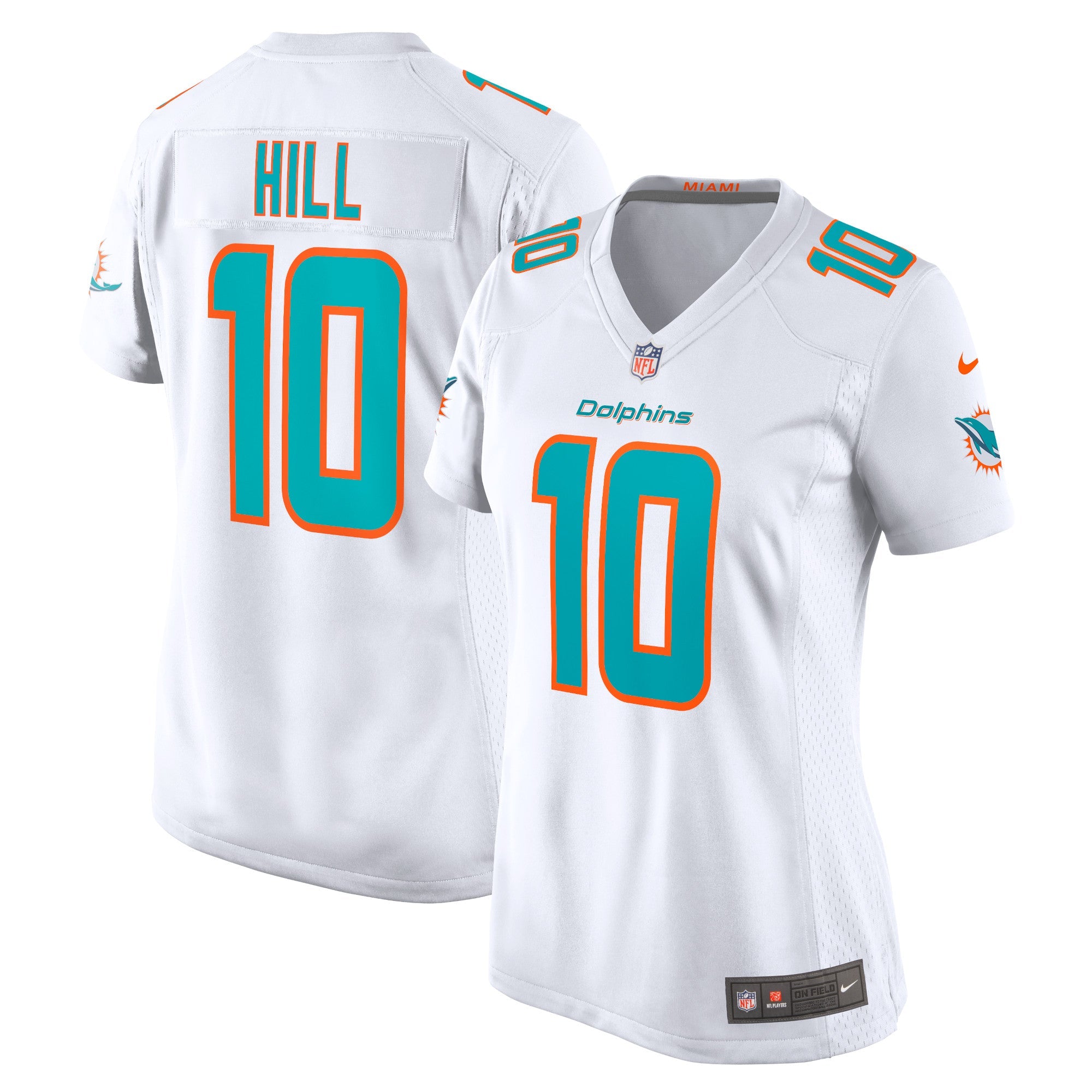 Tyreek Hill Miami Dolphins Nike Women's Player Jersey - Aqua/White