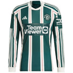 Anthony Martial Manchester United adidas 2023/24 Away Long Sleeve Replica Player Jersey - Green/Red
