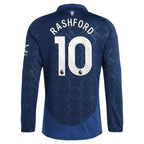 Marcus Rashford Manchester United adidas 2024/25 Away Replica Long Sleeve Player Jersey - Navy