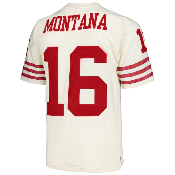 Joe Montana San Francisco 49ers Chainstitch Legacy Jersey - Cream