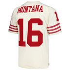 Joe Montana San Francisco 49ers Chainstitch Legacy Jersey - Cream