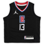 Paul George LA Clippers Jordan Brand Toddler 2020/21 Jersey - Black - Statement Edition
