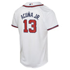Ronald Acuña Jr. Atlanta Braves Nike Youth Home Game Player Jersey - White