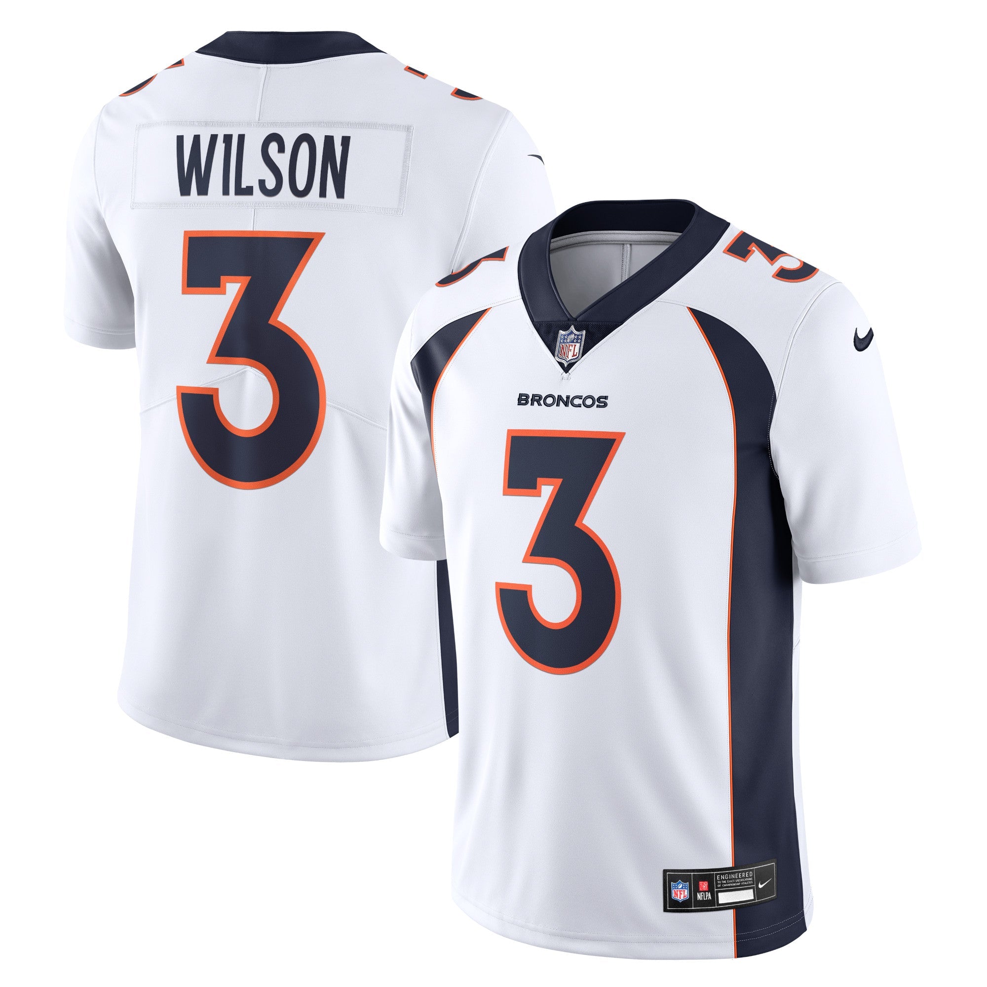 Russell Wilson Denver Broncos Nike  Vapor Untouchable Limited Jersey - Orange/Navy/White