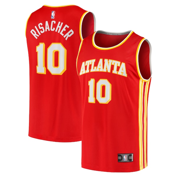 Zaccharie Risacher Atlanta Hawks  Youth 2024 NBA Draft Fast Break Player Jersey - Icon Edition - Red