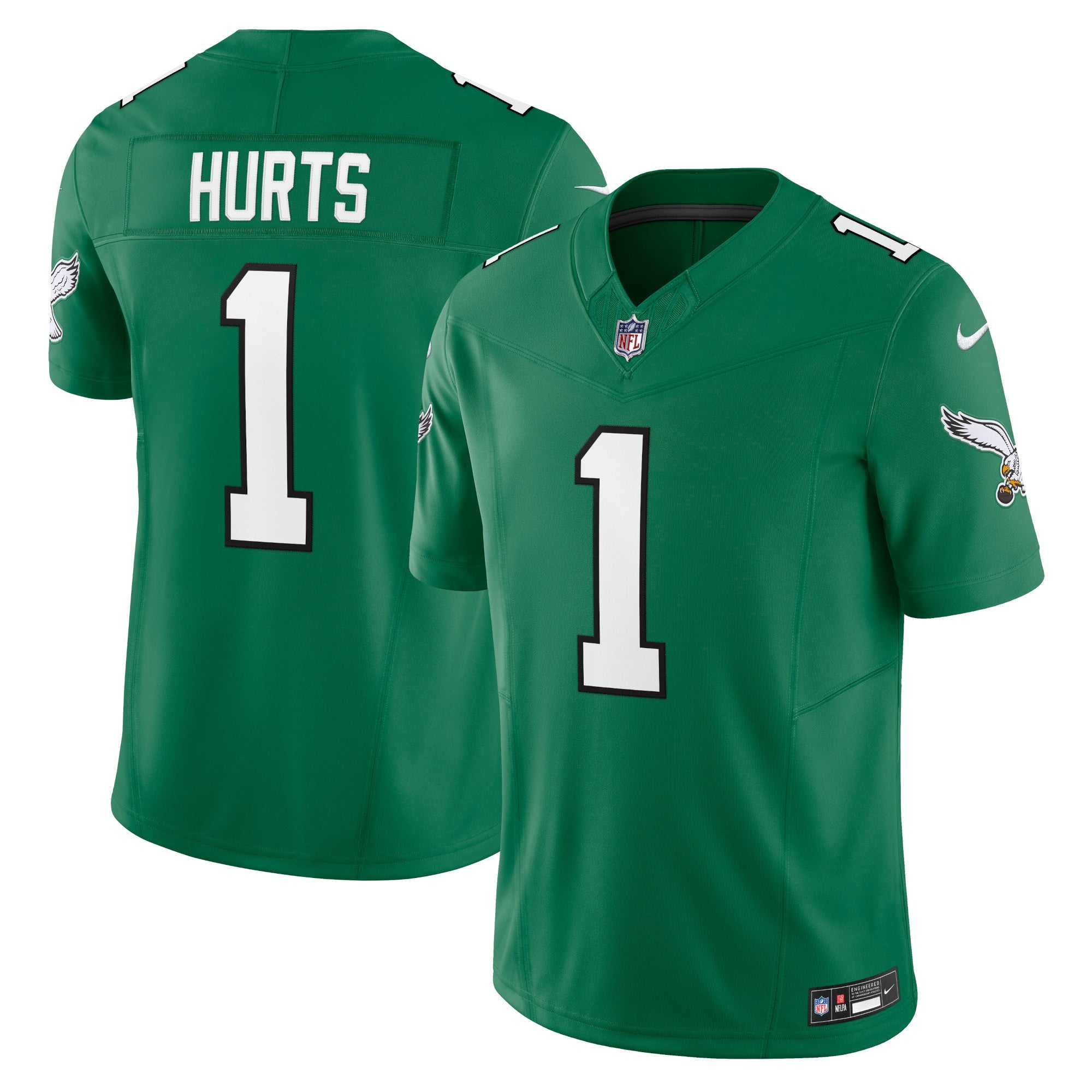 Jalen Hurts Philadelphia Eagles Nike Vapor F.U.S.E. Limited Jersey - White/Green/Kelly Green