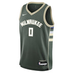 Damian Lillard Milwaukee Bucks Nike Youth Swingman Jersey - Icon Edition - Hunter Green