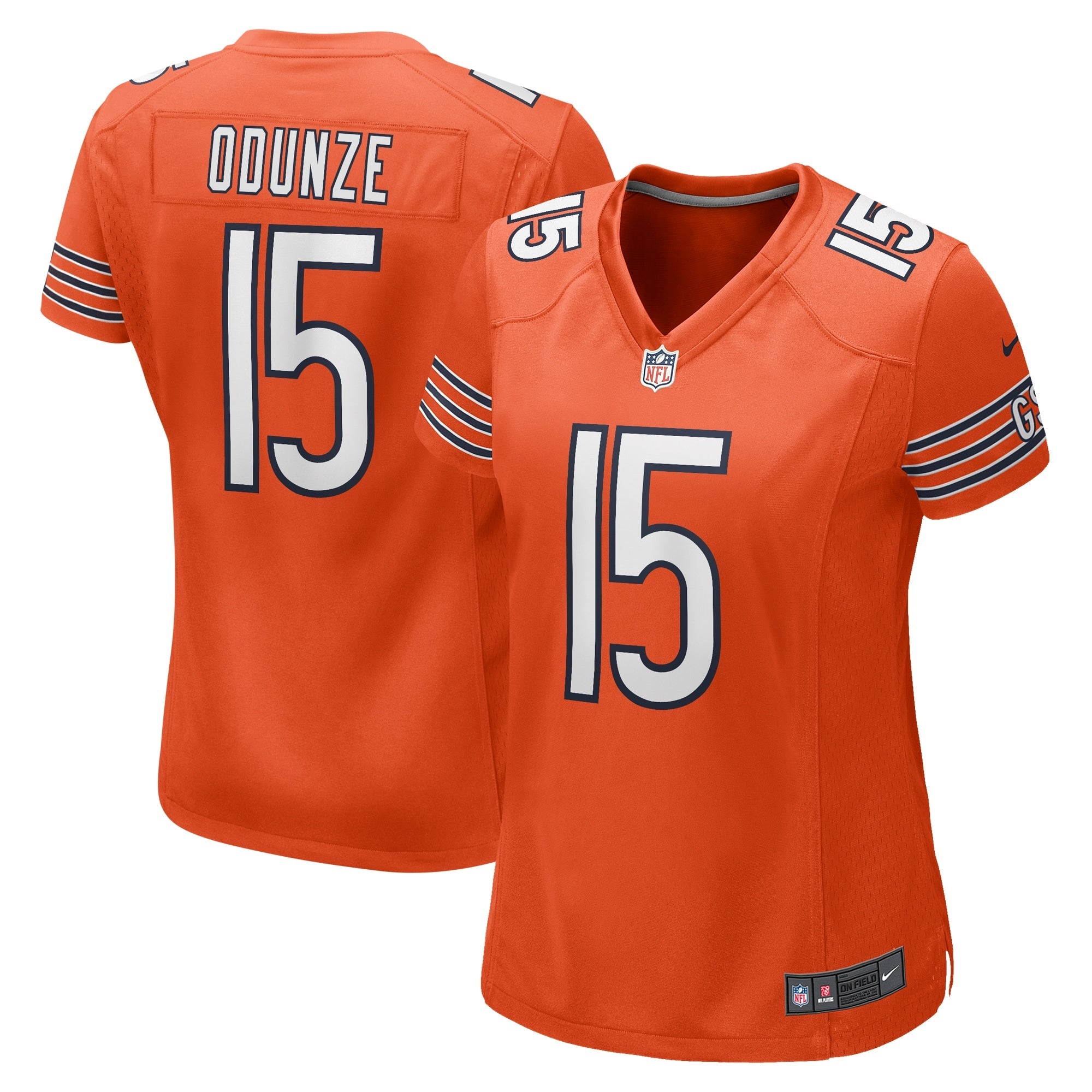 Rome Odunze Chicago Bears Nike Women's Game Jersey -  Navy/Orange