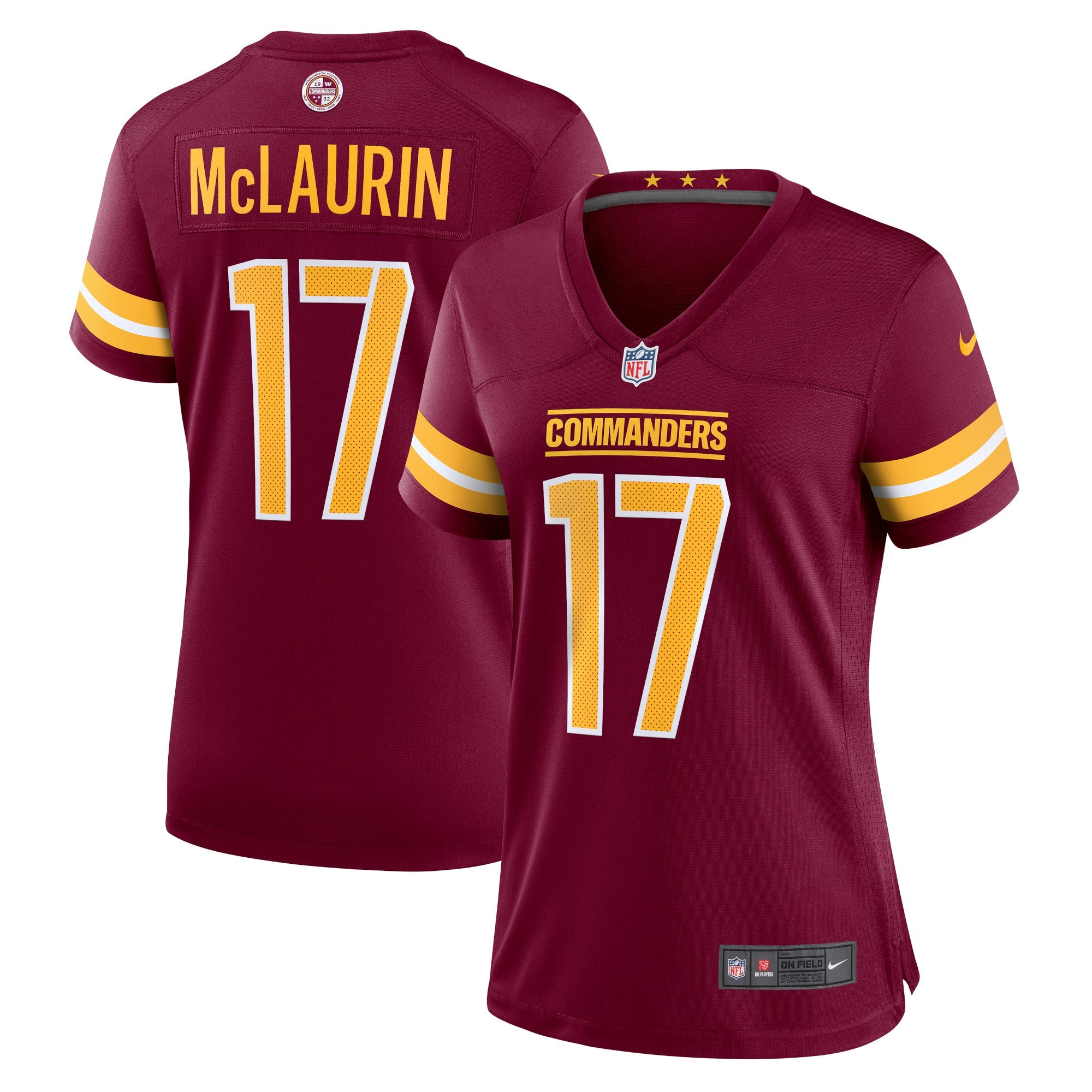 Terry McLaurin Washington Commanders Nike Women's Game Jersey - White/Black/Burgundy